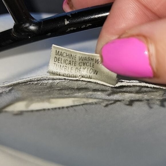 Breckenridge Ivory Sheer Button Down Long Sleeve Collared Sz 10 Dressy Blouse - Picture 4 of 9